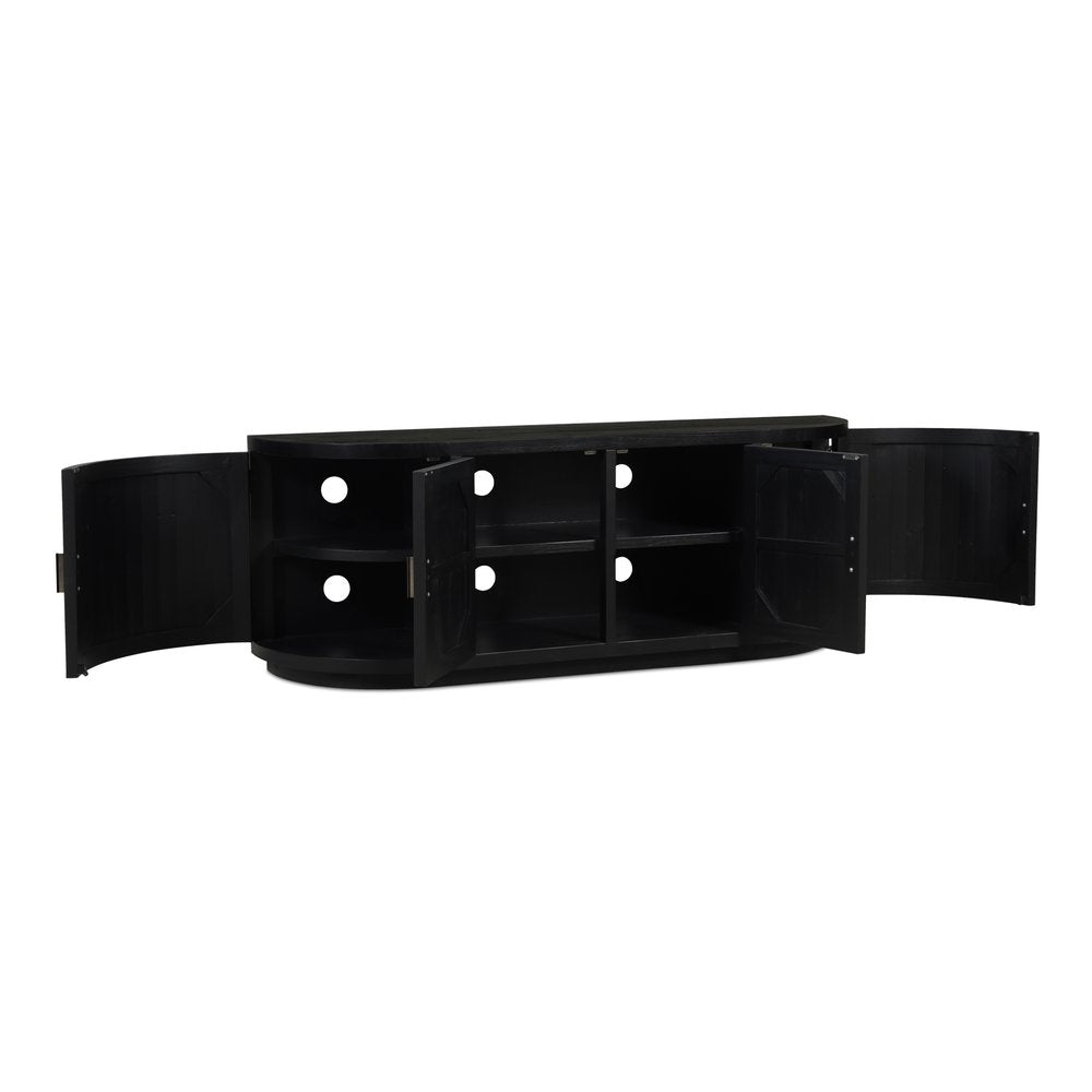 Moes Home - Nicola Media Cabinet Black - FR-1045-02 view 5