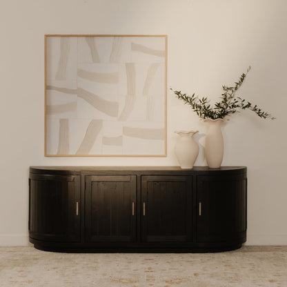 Moes Home - Nicola Media Cabinet Black - FR-1045-02 view 11