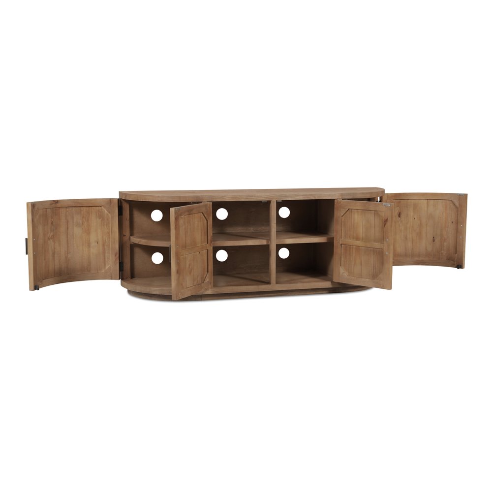 Moes Home - Nicola Media Cabinet Natural - FR-1045-23 view 5