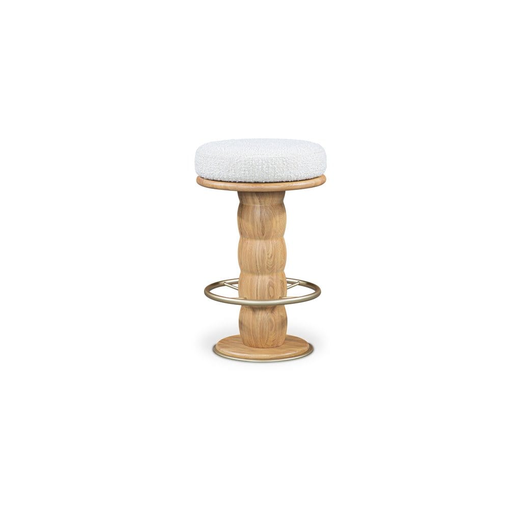 Moes Home - Nio Swivel Counter Stool White Mist - EF-1008-18 view 2