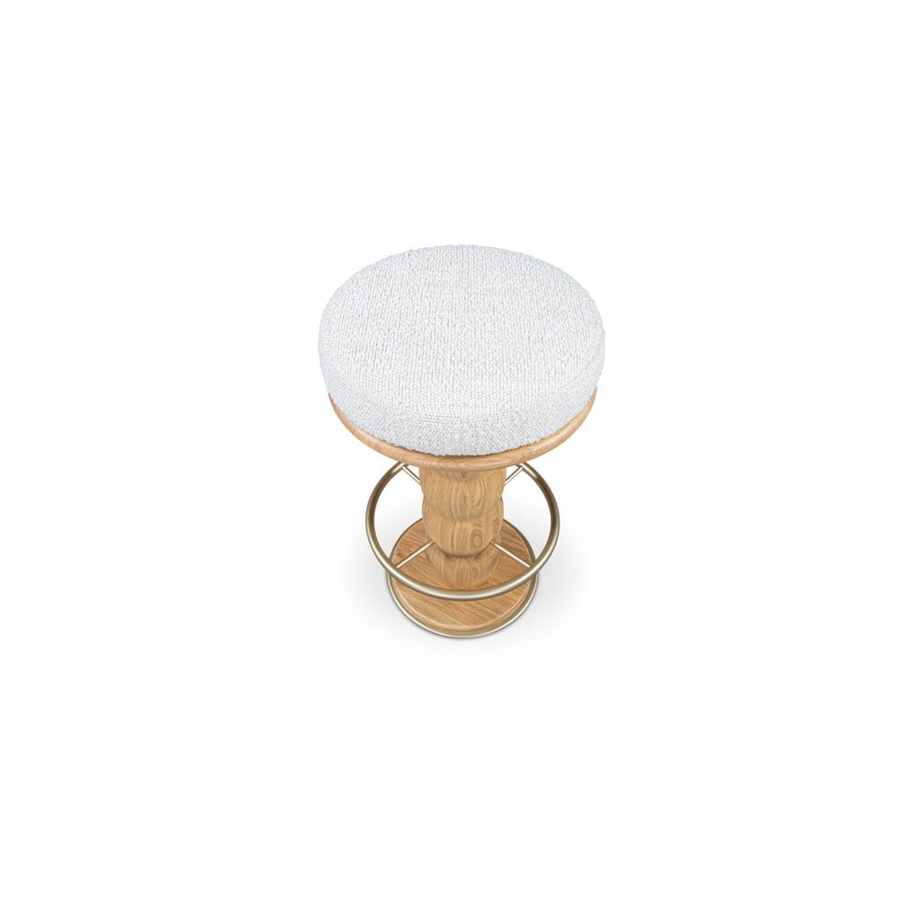 Moes Home - Nio Swivel Counter Stool White Mist - EF-1008-18 view 3