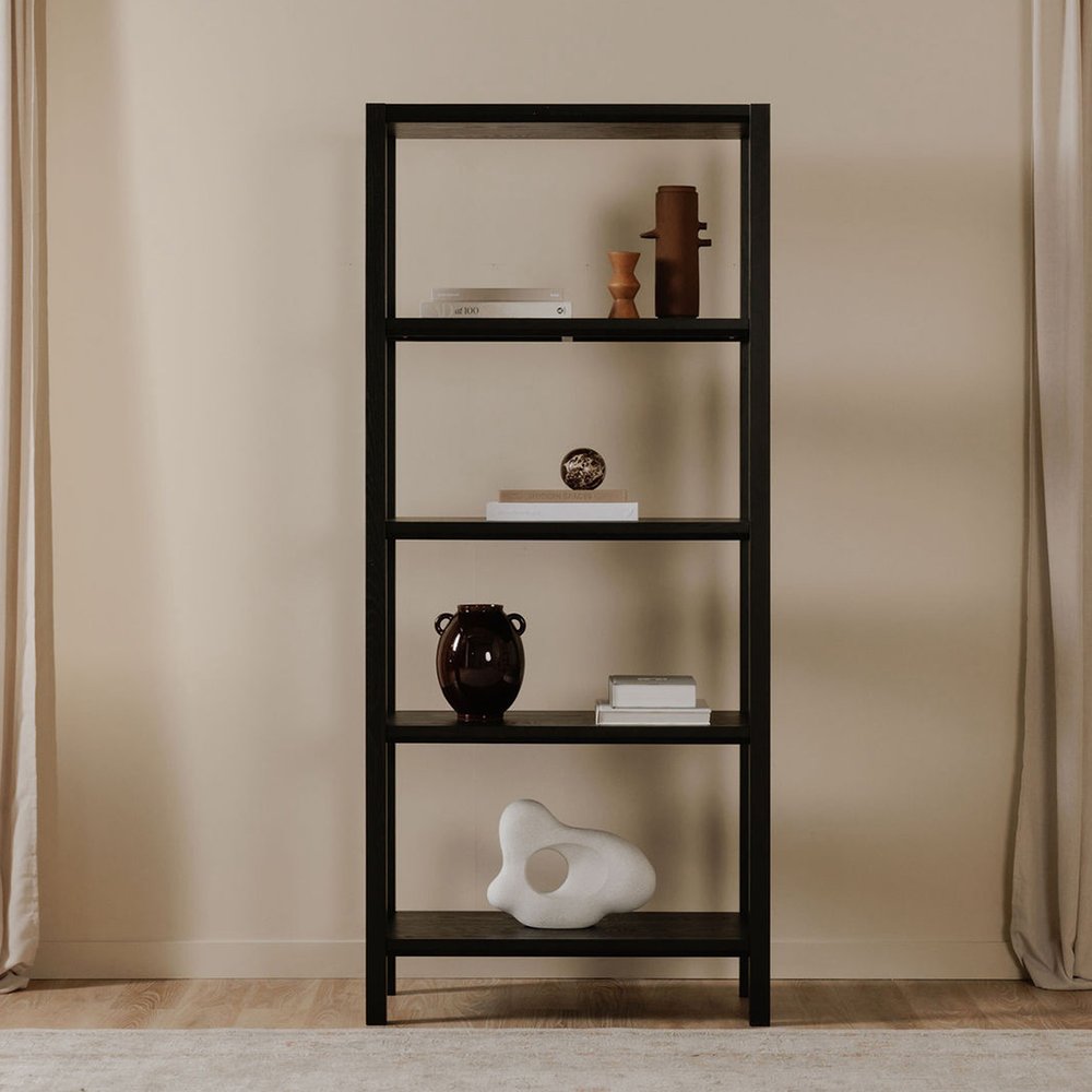 Moes Home - Nolan Bookcase Black - BC-1141-02 view 5
