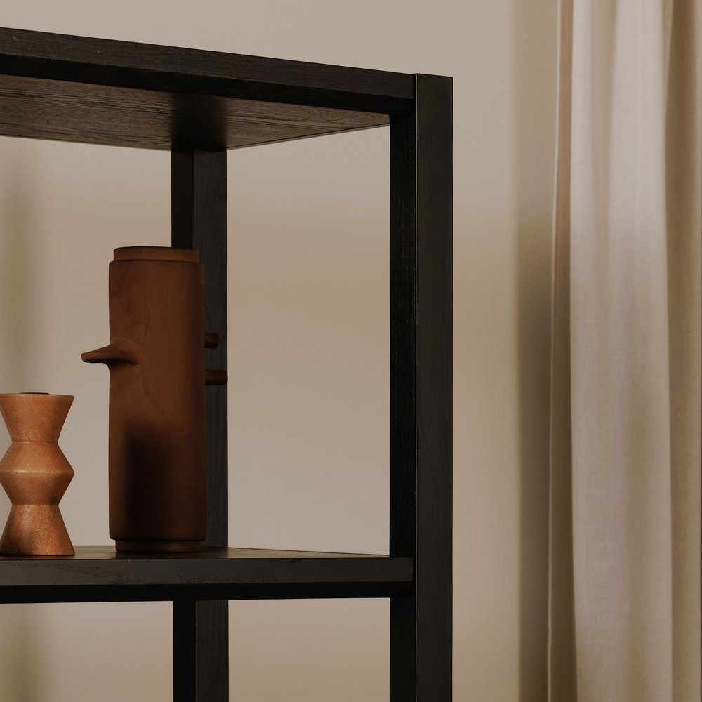 Moes Home - Nolan Bookcase Black - BC-1141-02 view 6