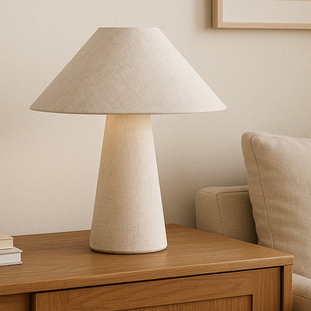 Moes Home - Nori Table Lamp Flecked White - OD-1030-18 view 4