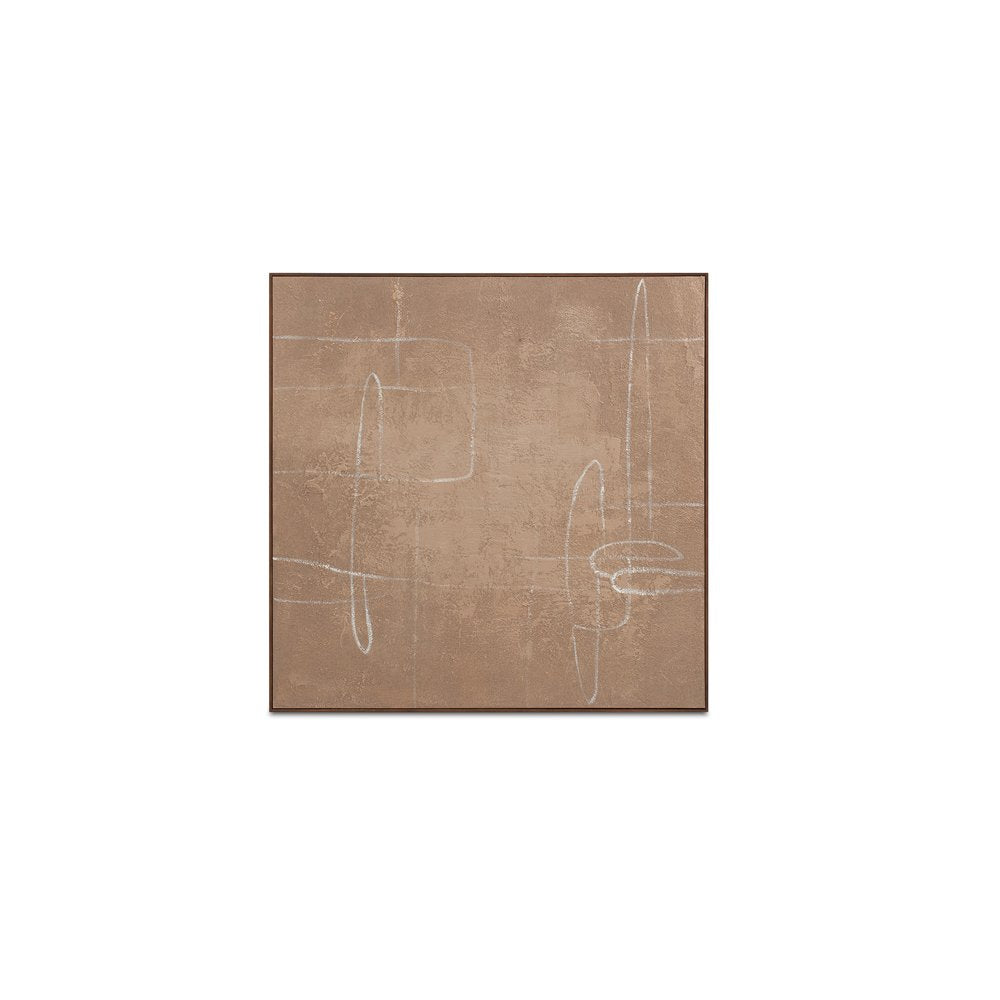 Moes Home - Notion Framed Painting Brown - WP-1334-37 view 1