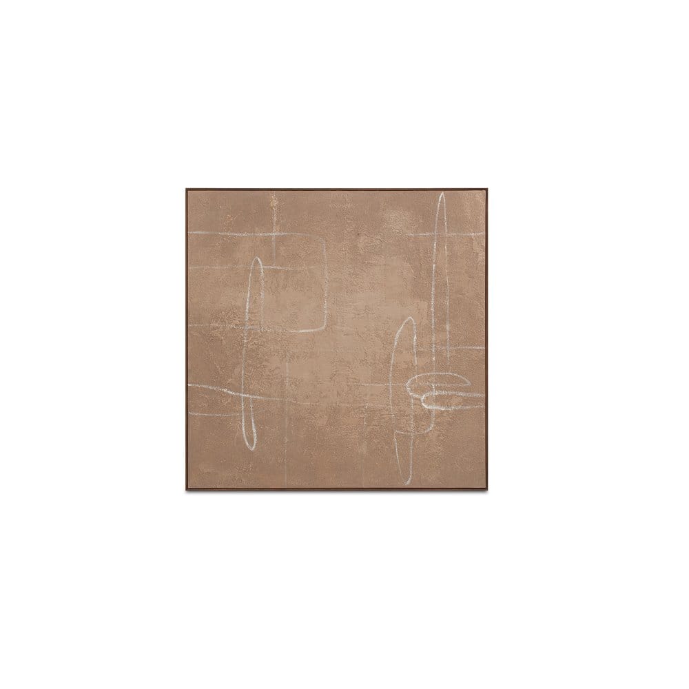 Moes Home - Notion Framed Painting Brown - WP-1334-37 view 1