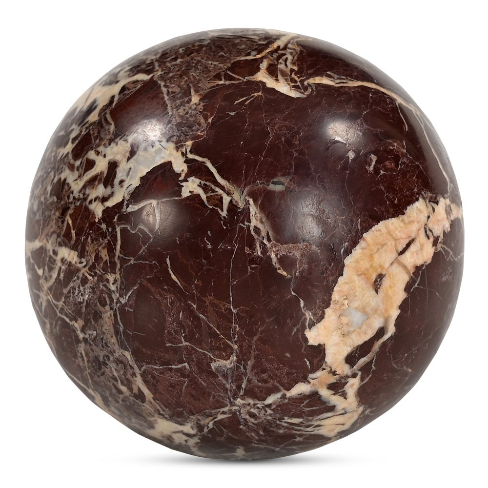 Moes Home - Odessa Sphere Tabletop Accent Red Levanto Marble - GZ-1173-22 view 1