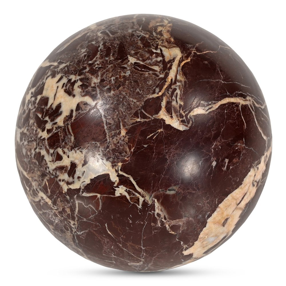 Moes Home - Odessa Sphere Tabletop Accent Red Levanto Marble - GZ-1173-22 view 3