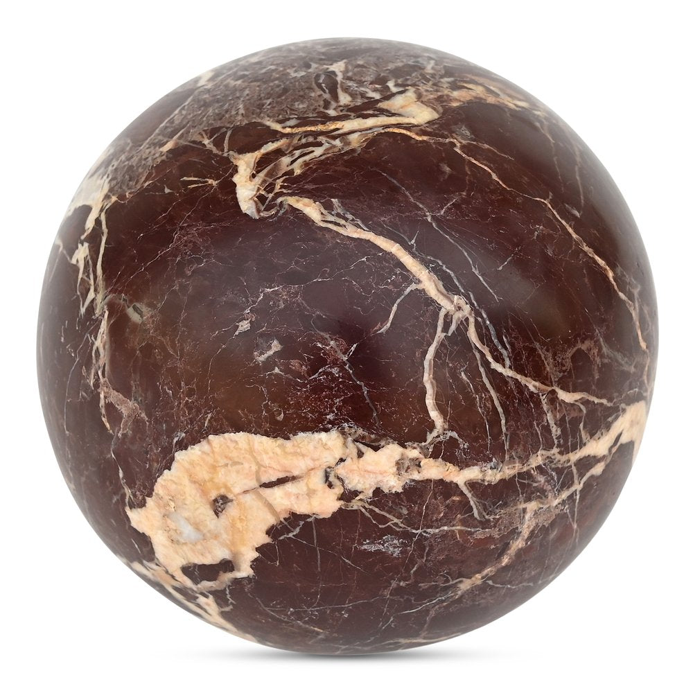 Moes Home - Odessa Sphere Tabletop Accent Red Levanto Marble - GZ-1173-22 view 4