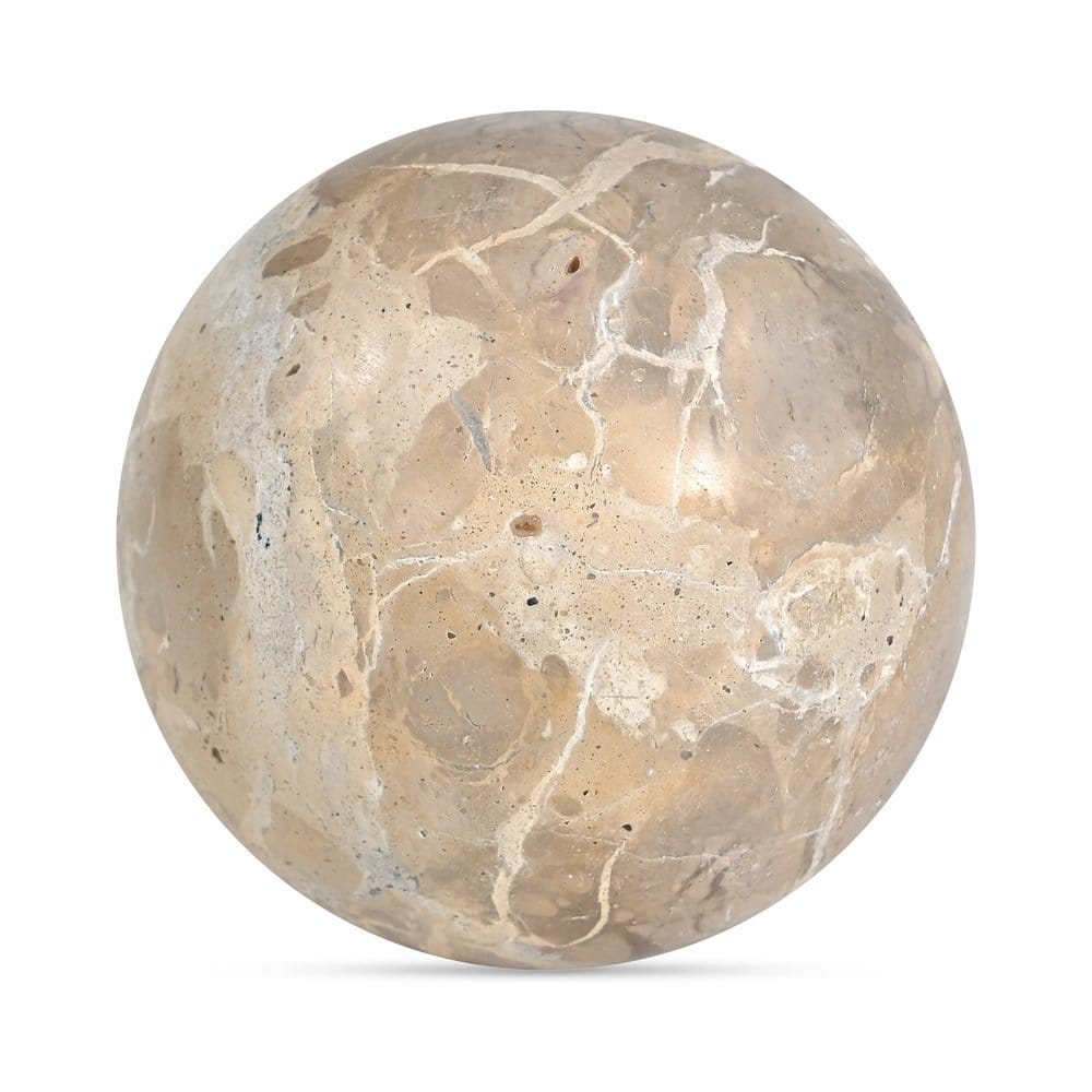 Moes Home - Odessa Sphere Tabletop Accent Tendu Beige Marble - GZ-1173-34 view 5