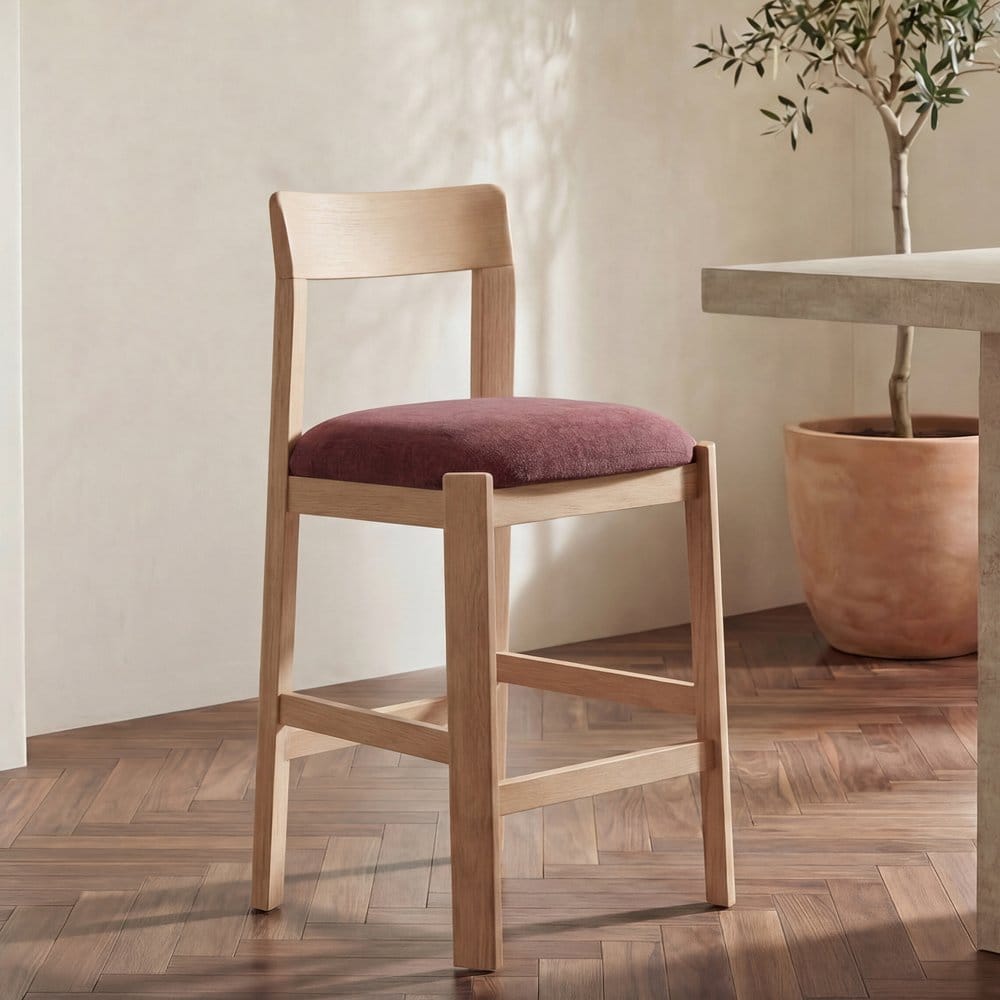Moes Home - Oli Counter Stool Berry - EF-1010-38 view 8