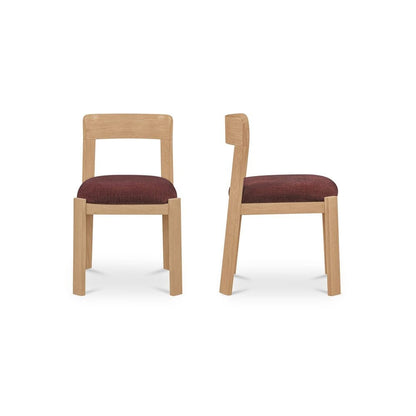 Moes Home - Oli Dining Chair Berry-Set of 2 - EF-1009-38 view 3