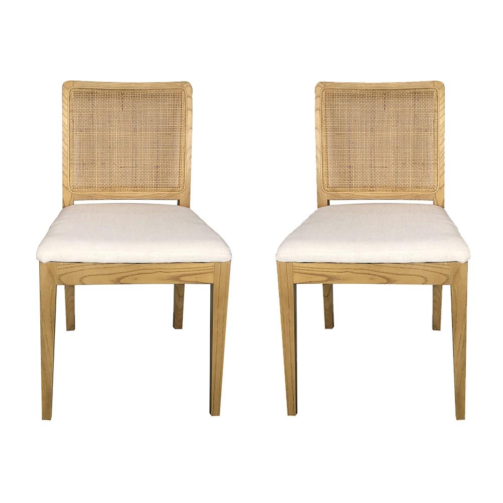 Moes Home - Orville Dining Chair Natural (Set of 2) - FG-1023-24 veiw 1