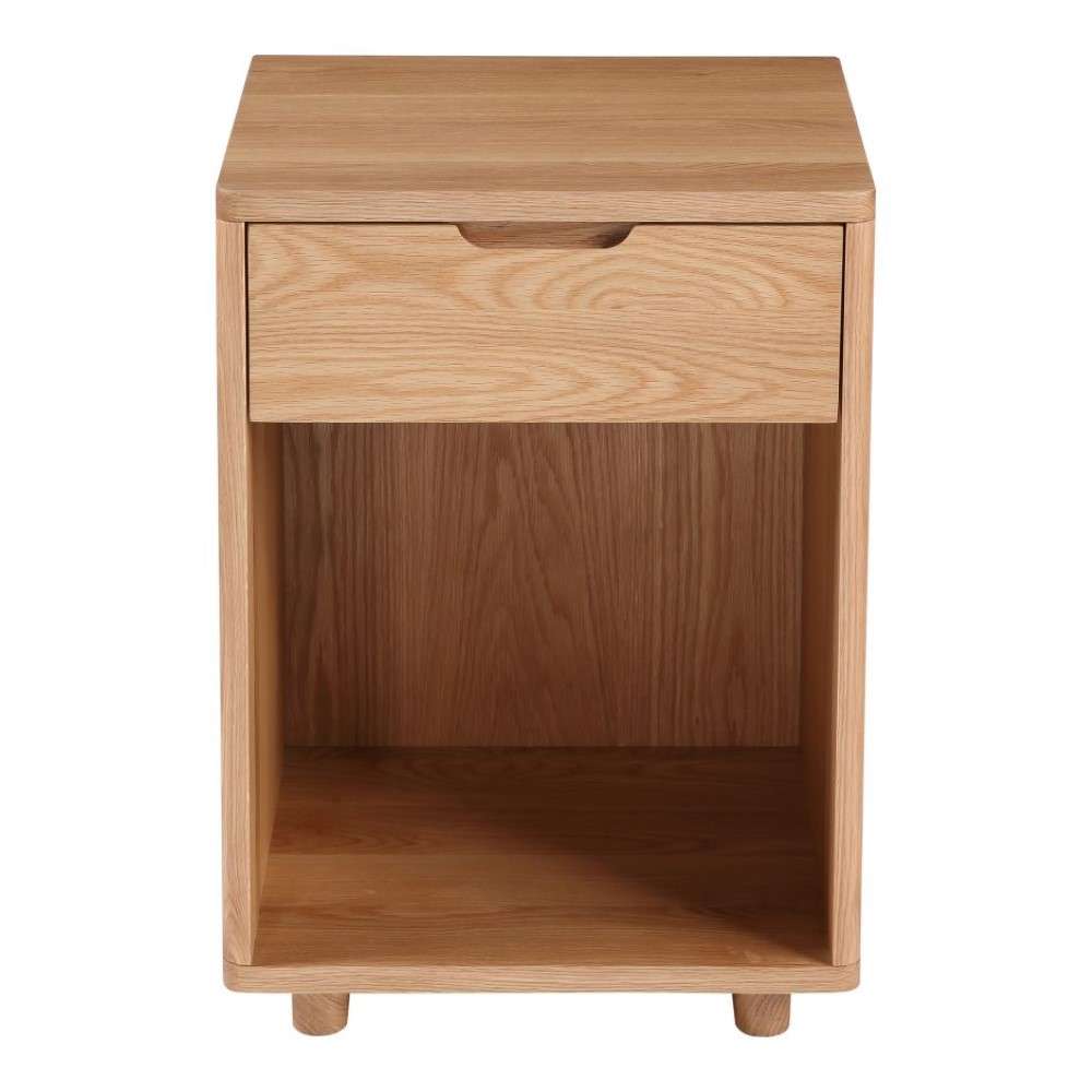 Moes Home - Osamu Nightstand in Natural oak - BC-1104-24 veiw 2