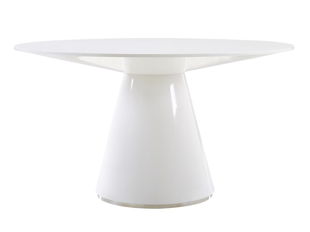 Moes Home - Otago Dining Table 54in Round in White - KC-1029-18-0 veiw 1