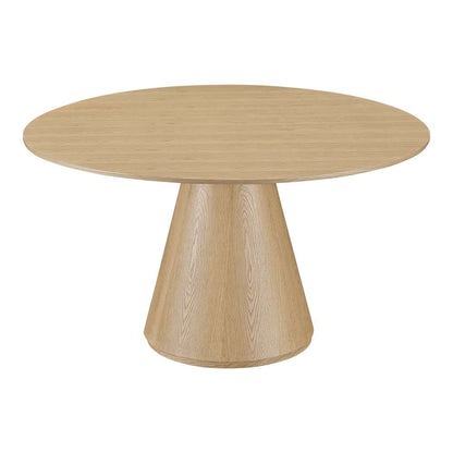 Moes Home - Otago Dining Table Round Oak - KC-1028-24-0 veiw 2