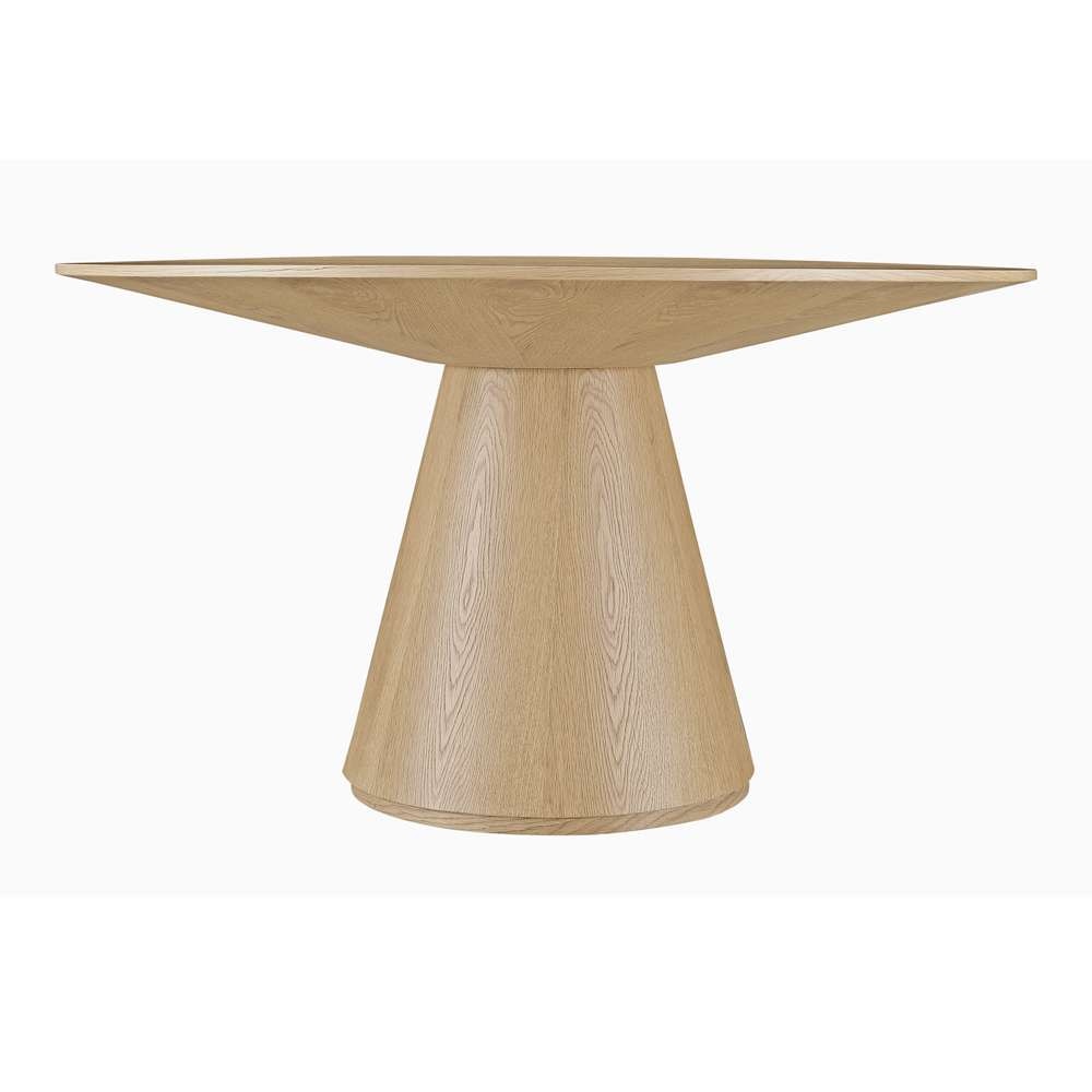 Moes Home - Otago Dining Table Round Oak - KC-1028-24-0 veiw 3