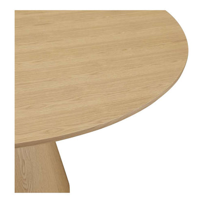 Moes Home - Otago Dining Table Round Oak - KC-1028-24-0 veiw 5