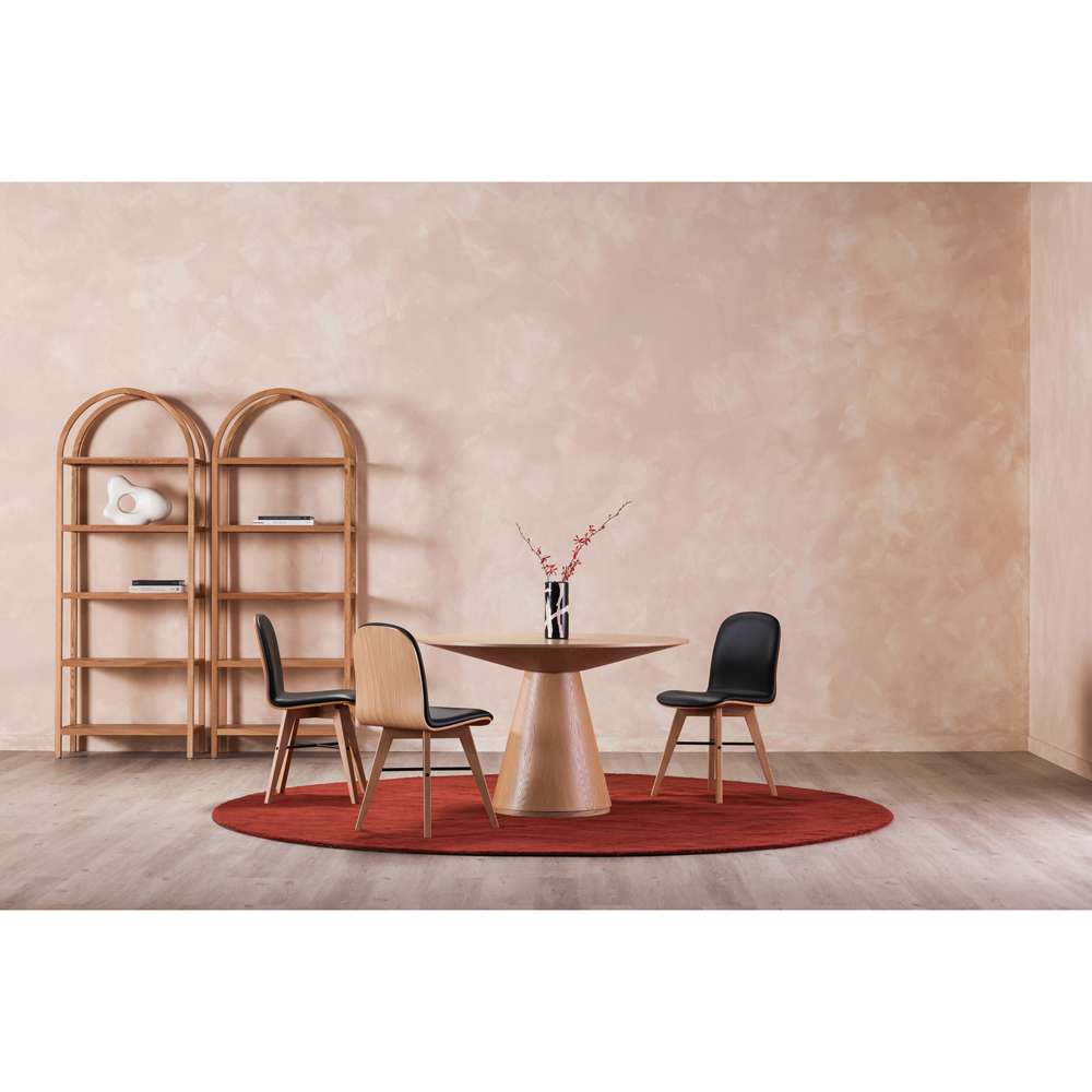 Moes Home - Otago Dining Table Round Oak - KC-1028-24-0 veiw 7