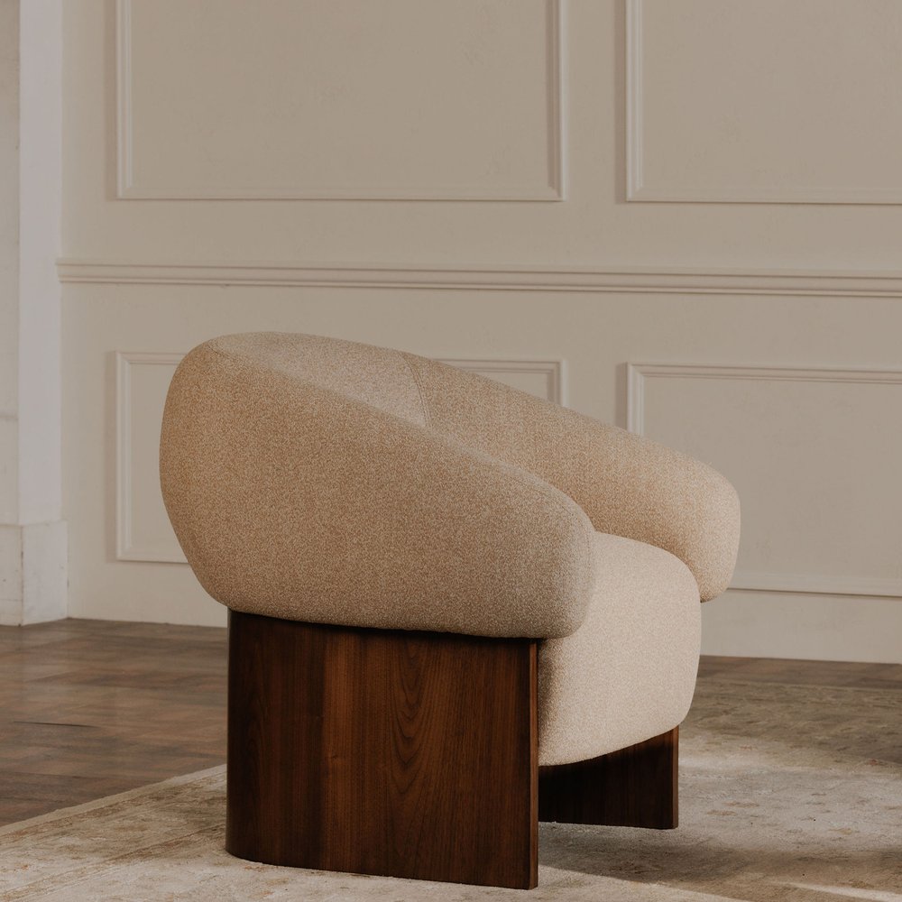 Moes Home - Otto Accent Chair Flecked Tan - FO-1031-40 view 7