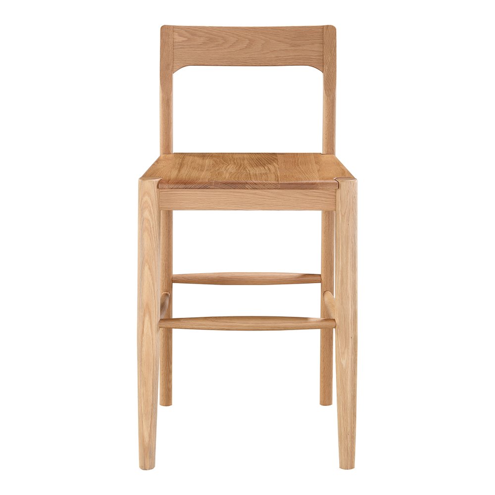 Moes Home - Owing Counter Stool Natural Oak - BC-1124-24 view 1