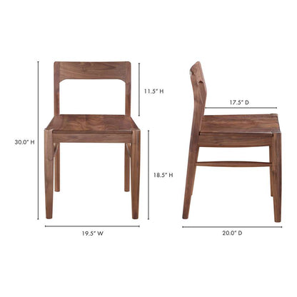 Moes Home - Owing Dining Chair Walnut (Set of 2) - BC-1123-03 veiw 9