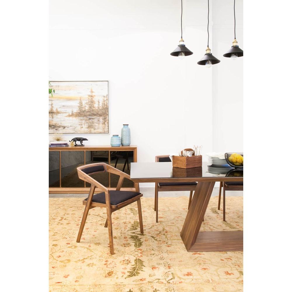 Moes Home - Padma Arm Chair in Black - CB-1021-02 veiw 5