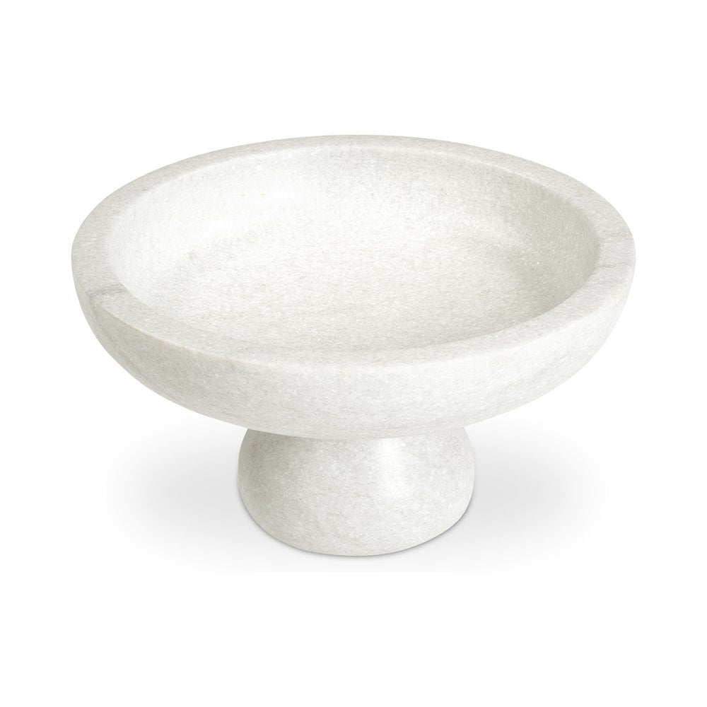 Moes Home - Palermo Pedestal Bowl White Marble - PZ-1023-18 view 3