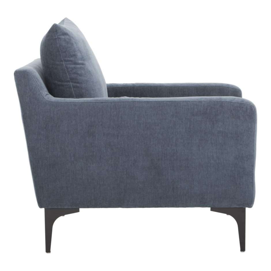 Moes Home - Paris Arm Chair in Blue - JM-1010-26 veiw 3