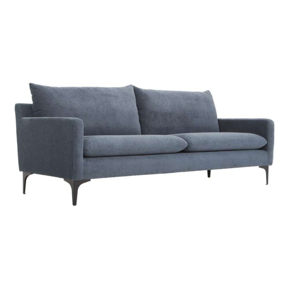 Moes Home - Paris Sofa in Blue - JM-1011-26 veiw 1
