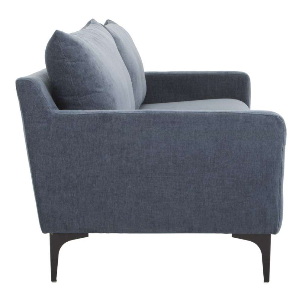 Moes Home - Paris Sofa in Blue - JM-1011-26 veiw 3