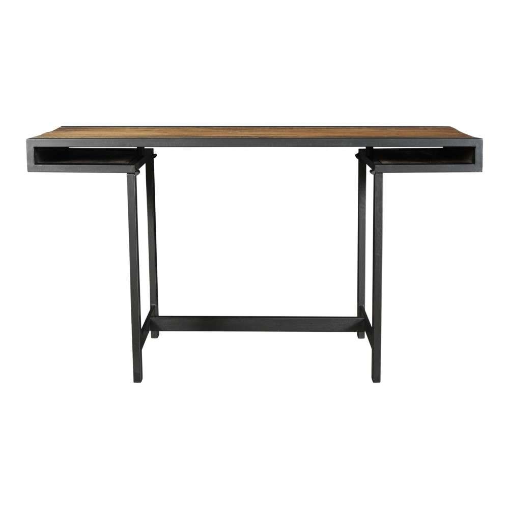 Moes Home - Parliament Desk in Brown - DR-1307-41 veiw 1