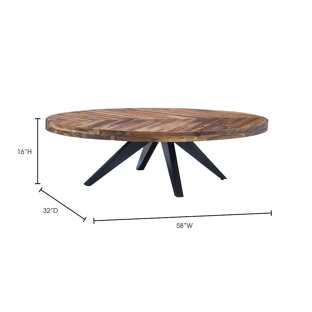 Moes Home - Parq Oval Coffee Table - TL-1020-14 veiw 5