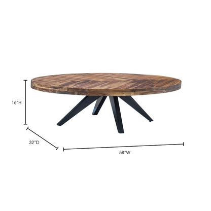 Moes Home - Parq Oval Coffee Table - TL-1020-14 veiw 5