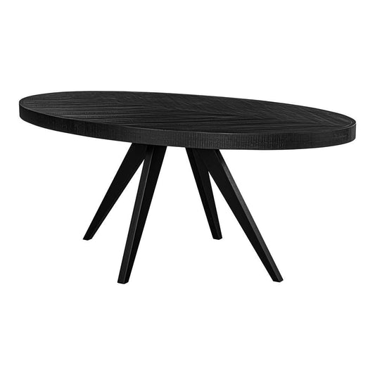 Moes Home - Parq Oval Dining Table Black - TL-1019-02 veiw 2