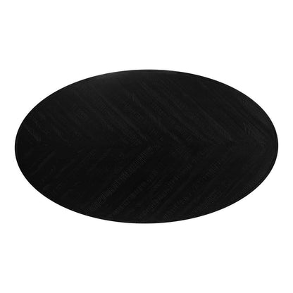 Moes Home - Parq Oval Dining Table Black - TL-1019-02 veiw 4