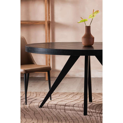 Moes Home - Parq Oval Dining Table Black - TL-1019-02 veiw 9
