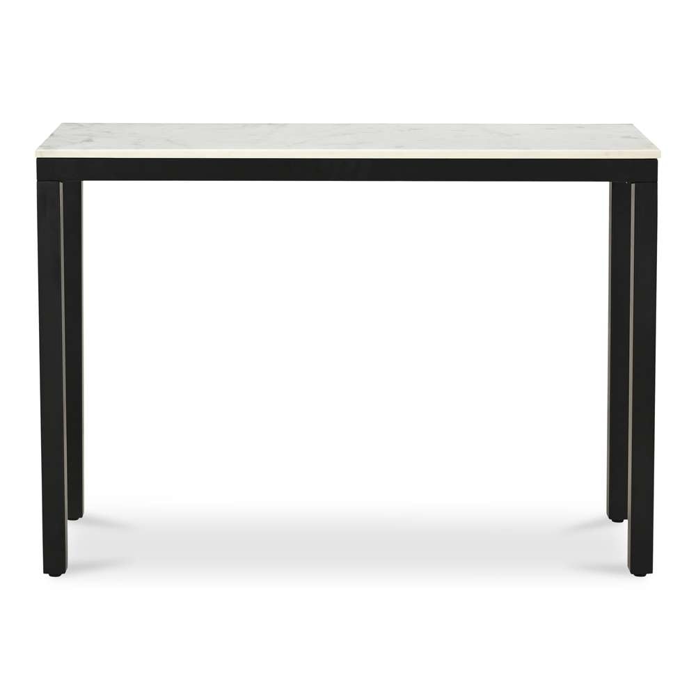 Moes Home - Parson Console Table White Marble - KY-1035-02-0 veiw 1