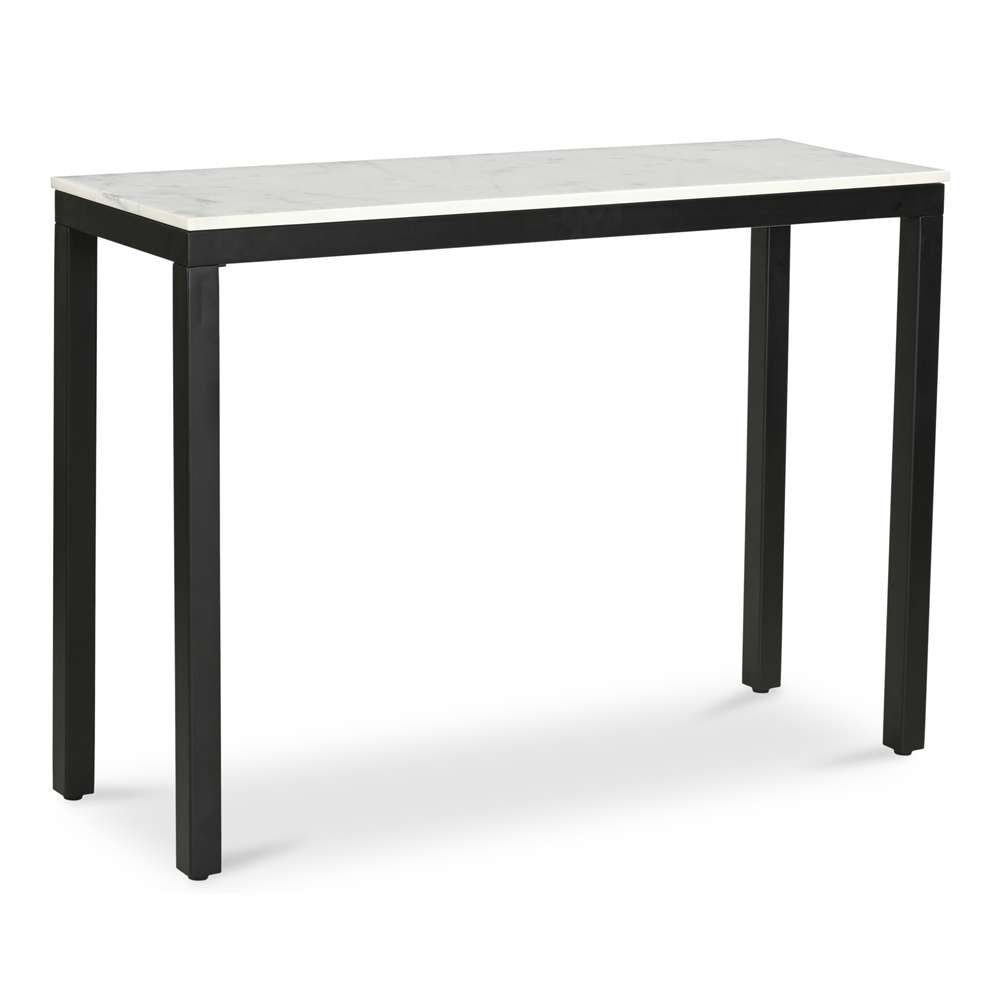 Moes Home - Parson Console Table White Marble - KY-1035-02-0 veiw 3