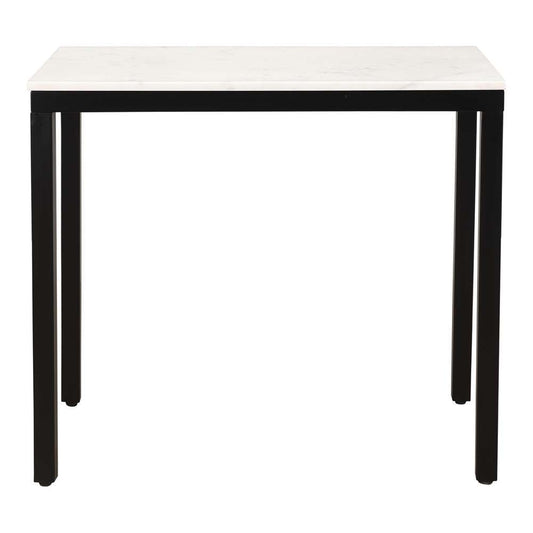 Moes Home - Parson Mini Desk White Marble - KY-1025-02-0 veiw 1