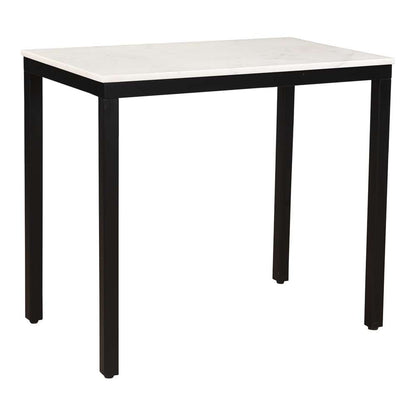 Moes Home - Parson Mini Desk White Marble - KY-1025-02-0 veiw 2