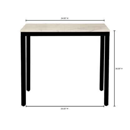 Moes Home - Parson Mini Desk White Marble - KY-1025-02-0 veiw 10