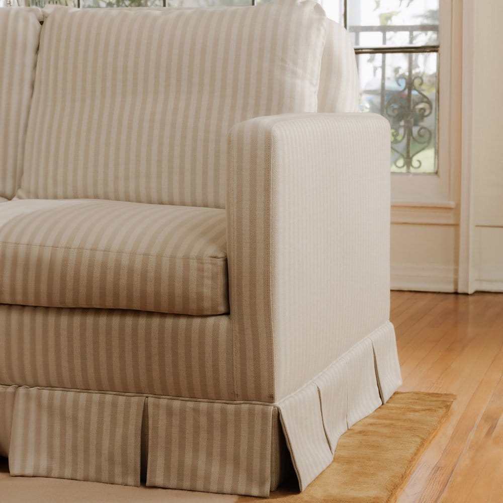 Moes Home - Pellicano Sofa Beige Stripe - OA-1065-34 view 9