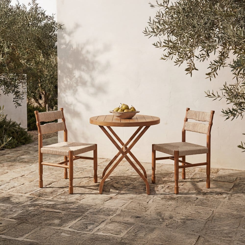 Moes Home - Perry Outdoor Bistro Table Natural - ET-1007-24 view 8