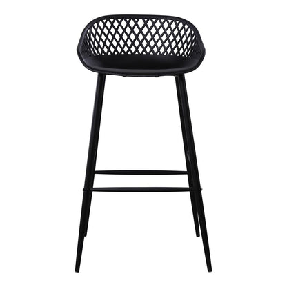 Moes Home - Piazza Outdoor Bar Stool in Black (Set of 2) - QX-1004-02 veiw 1