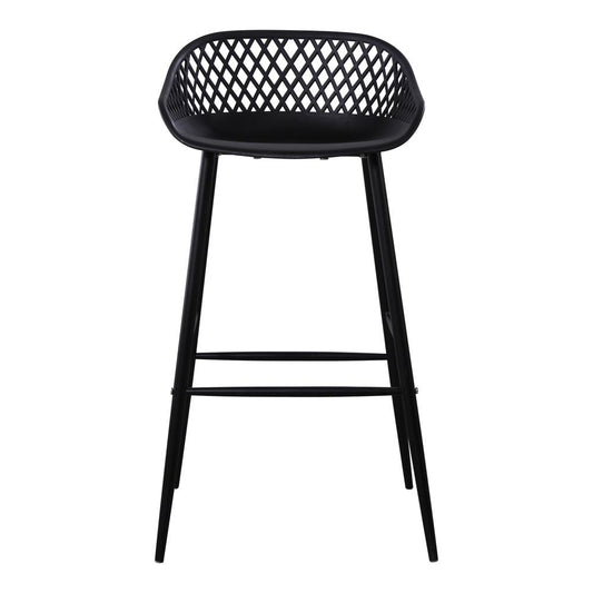Moes Home - Piazza Outdoor Bar Stool in Black (Set of 2) - QX-1004-02 veiw 1