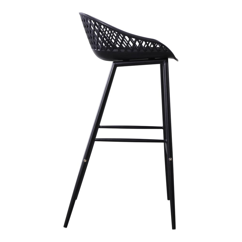Moes Home - Piazza Outdoor Bar Stool in Black (Set of 2) - QX-1004-02 veiw 3