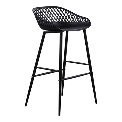 Moes Home - Piazza Outdoor Bar Stool in Black (Set of 2) - QX-1004-02 veiw 4