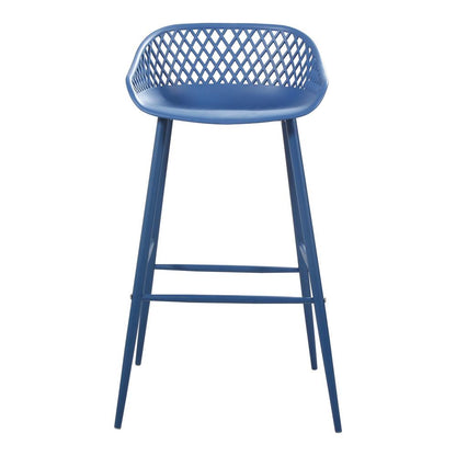Moes Home - Piazza Outdoor Bar Stool in Blue (Set of 2) - QX-1004-26 veiw 1