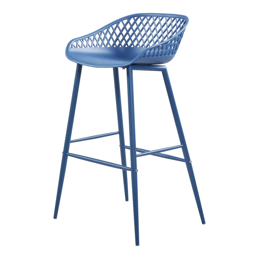 Moes Home - Piazza Outdoor Bar Stool in Blue (Set of 2) - QX-1004-26 veiw 2